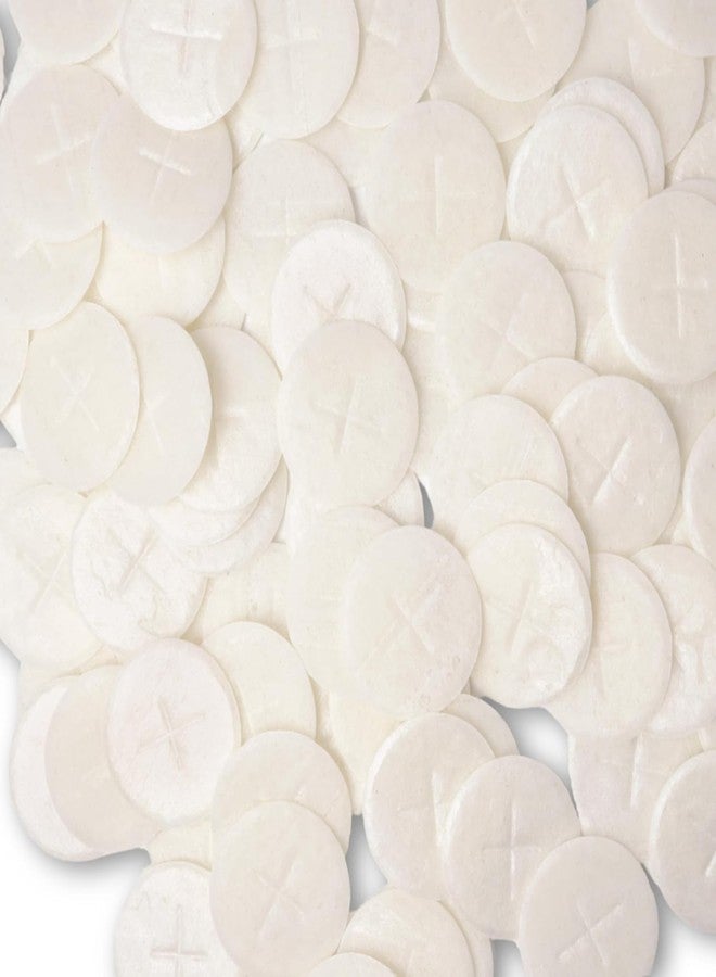 Needzo Altar Bread 1 1/8" White Cross Design 200 Communion Hosts - Image 1