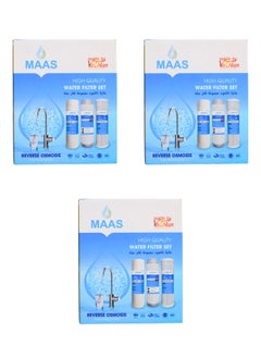 Generic Package of 3 Packs of 3-Stage Filter Cartridge Vietnam For Home Desalination Device  - Image 1