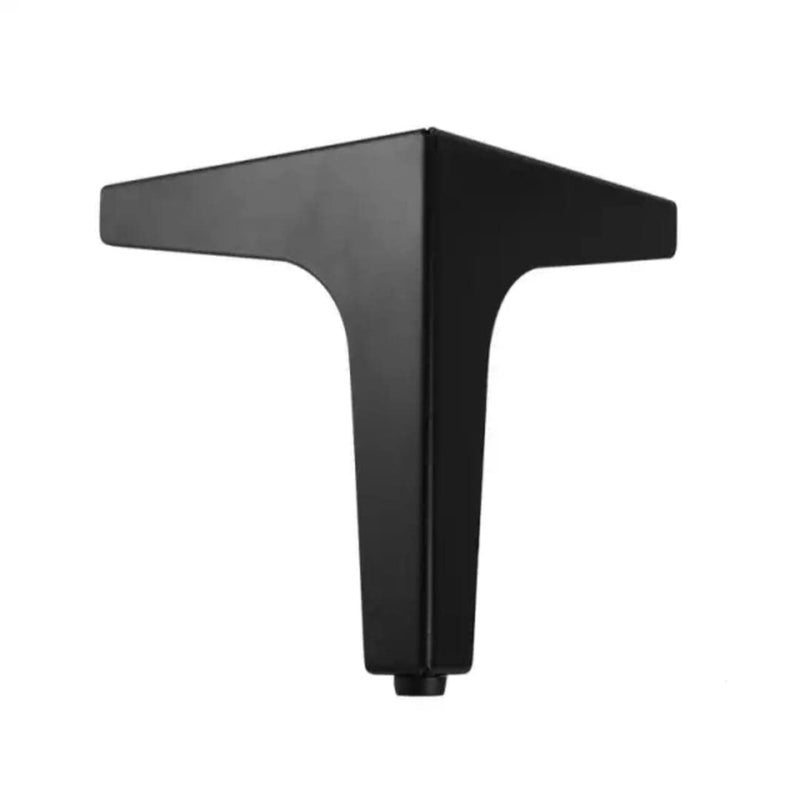 Fascination FASINATION Sofa Leg 5 Inches Matt Black Finish T Shape Set of 4 Mounting Screw IncludedBlack - Image 3