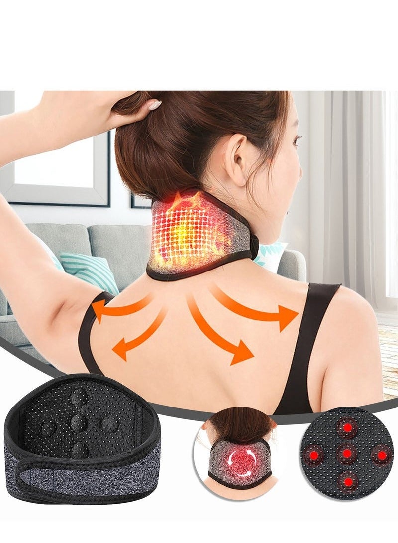 Geustos Cordless Neck Heating Pad, Portable Neck Massager for Tension Relief, Wireless Heating Pad for Neck, Arms and Legs, Electric Heating and Vibration Device, Gifts for Her or Him  - Image 1