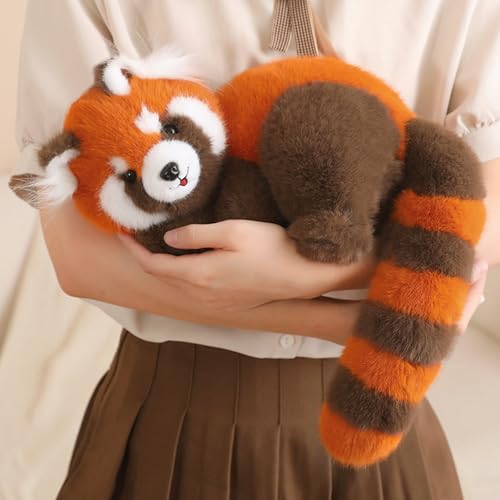 Ditucu Red Panda Stuffed Animal Realistic Plush Toys Cute Hugging Plushies Gifts for Kids 10 inch - Image 1