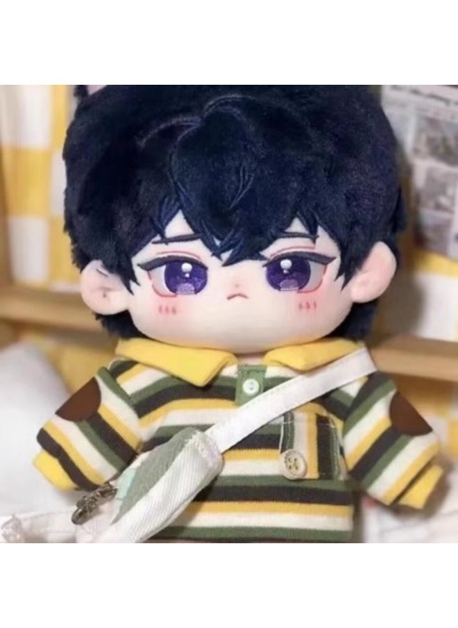 Generic - 20CM Cotton Doll Clothes Cute Doll Clothes Suit Dress-up Doll Doll Clothes Men And Women Doll Clothes-Specifications:20CM Doll-Color:Spring Deep Sea Doll Clothes + Pants (no Bag) - Image 1