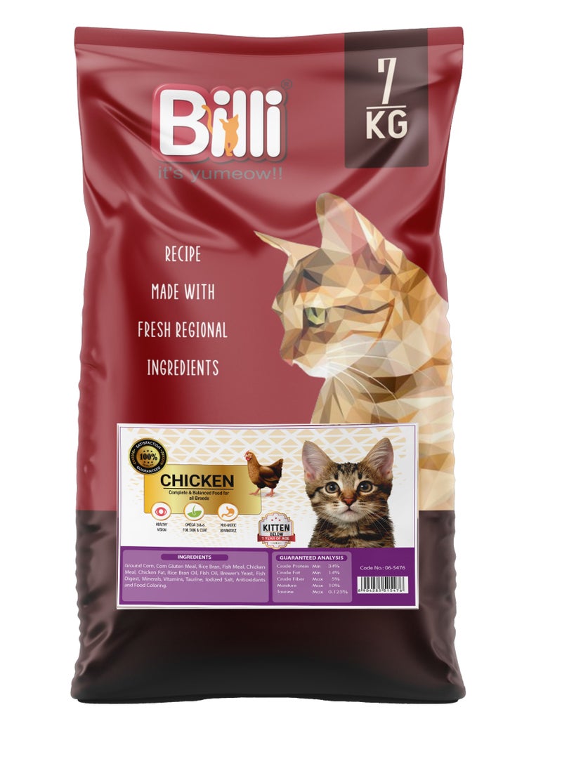 BILLI Kitten Real Chicken Cat Food