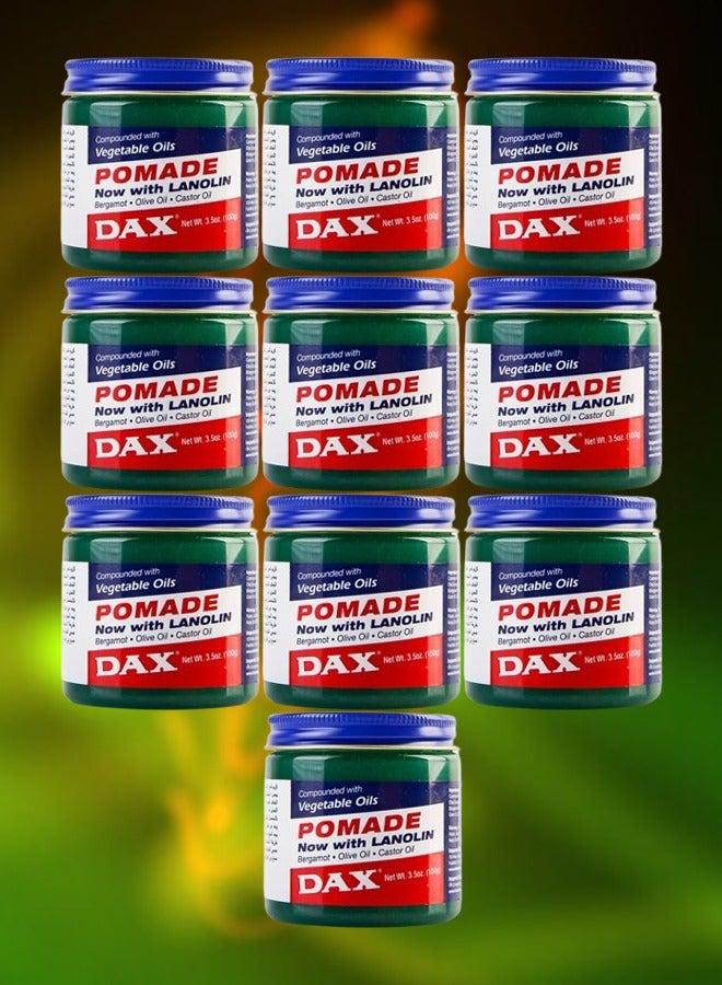 داكس 10 قطع بوميد كريم للشعر الجاف والتالف بالزيوت النباتية 100 جرام