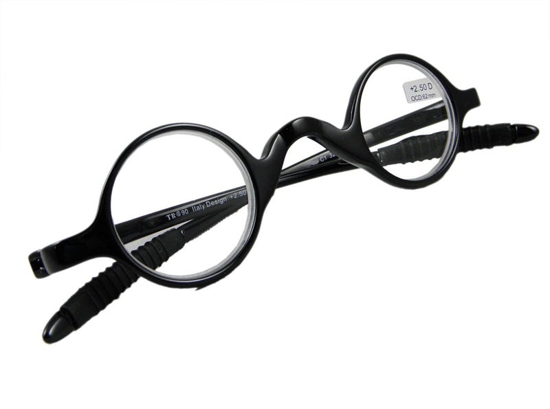 Circleperson Men Women Reading glasses reader geek small round 3230140 Black 10 - Image 3