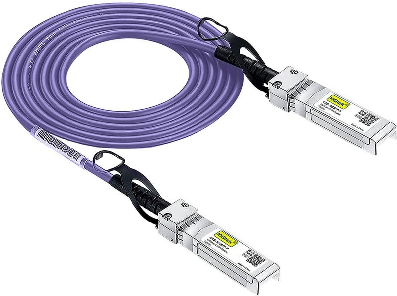 10Gtek Very Peri Colored 10G SFP DAC Cable Twinax SFP Cable for Cisco SFPH10GBCU2M Ubiquiti UniFi DLink Supermicro Netgear Mikrotik Fortinet 2Meter65ft - Image 2