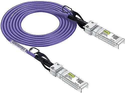 10Gtek Very Peri Colored 10G SFP DAC Cable Twinax SFP Cable for Cisco SFPH10GBCU2M Ubiquiti UniFi DLink Supermicro Netgear Mikrotik Fortinet 2Meter65ft - Image 1
