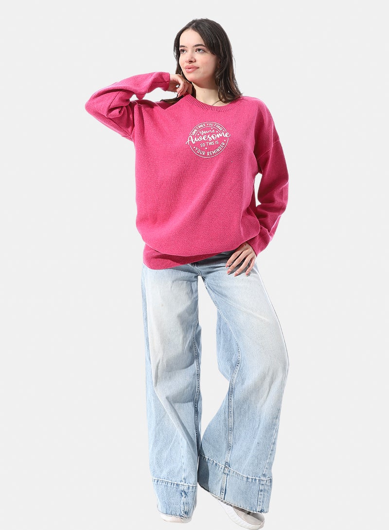 Andora Relaxed Fit Long Sleeves Knitted Pullover - Image 5