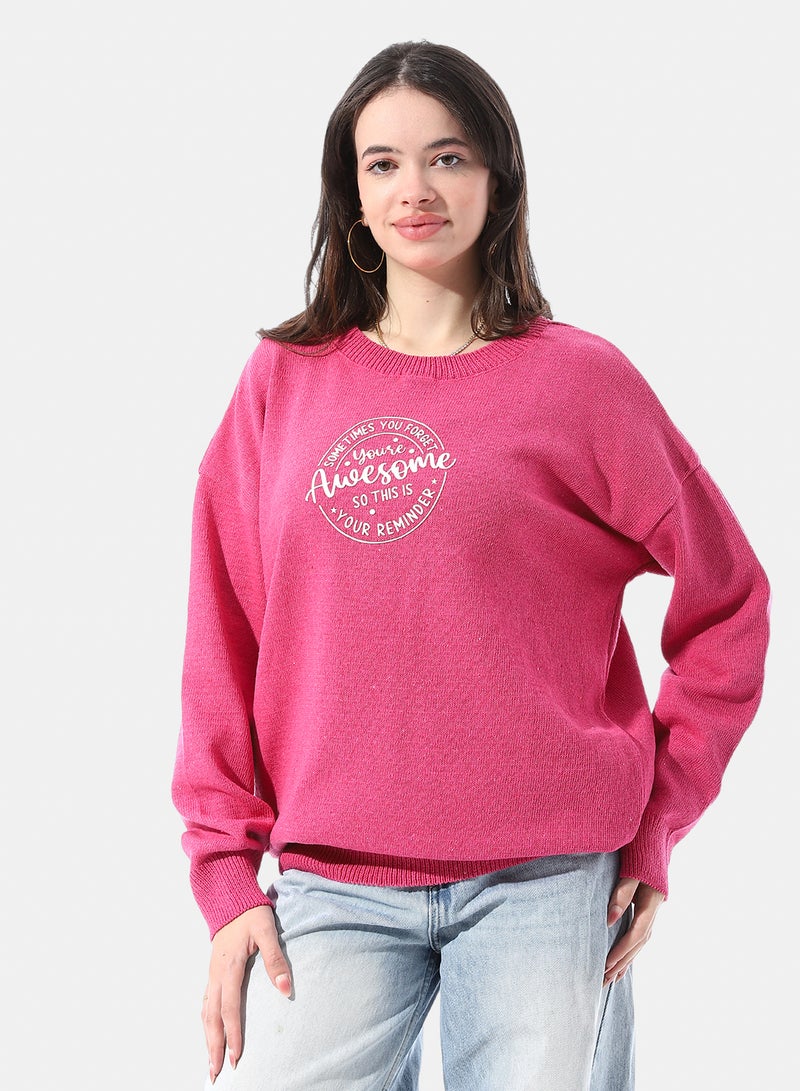 Andora Relaxed Fit Long Sleeves Knitted Pullover - Image 1