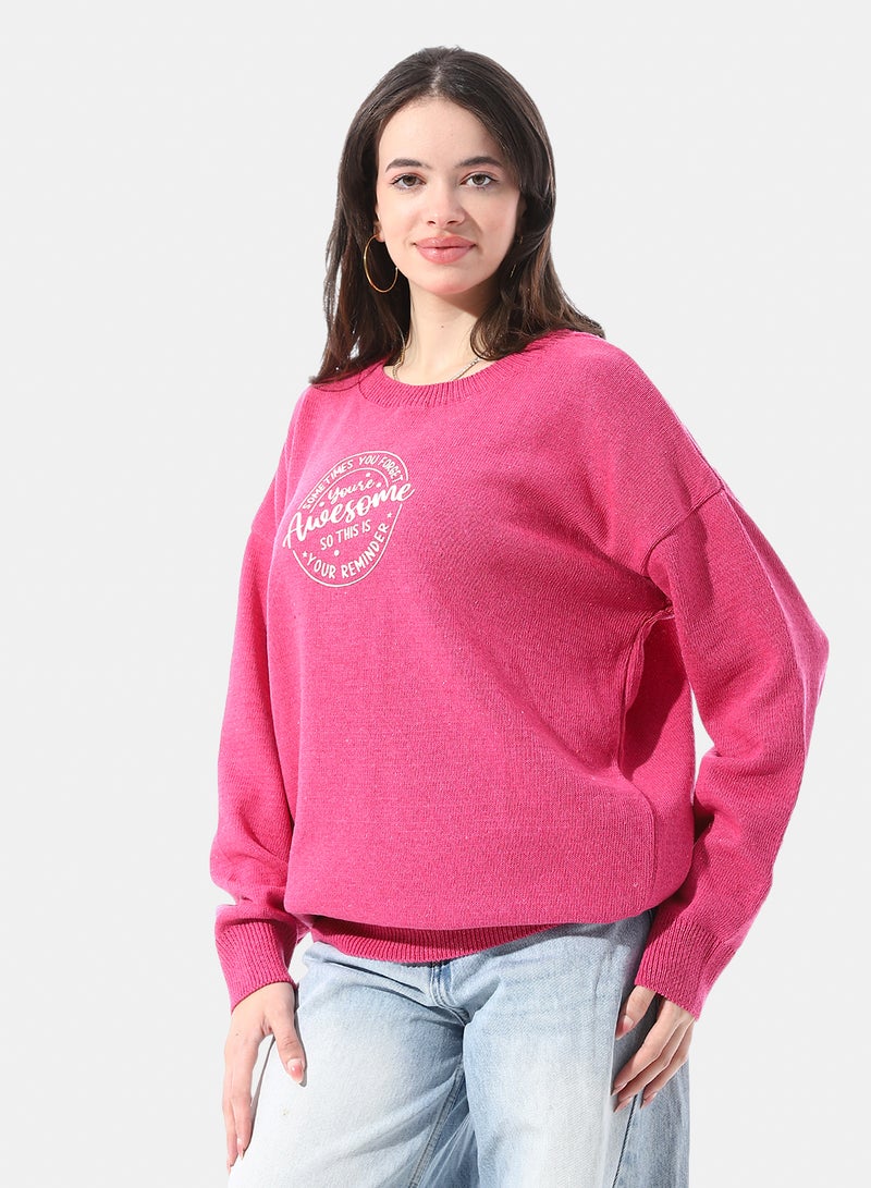 Andora Relaxed Fit Long Sleeves Knitted Pullover - Image 2