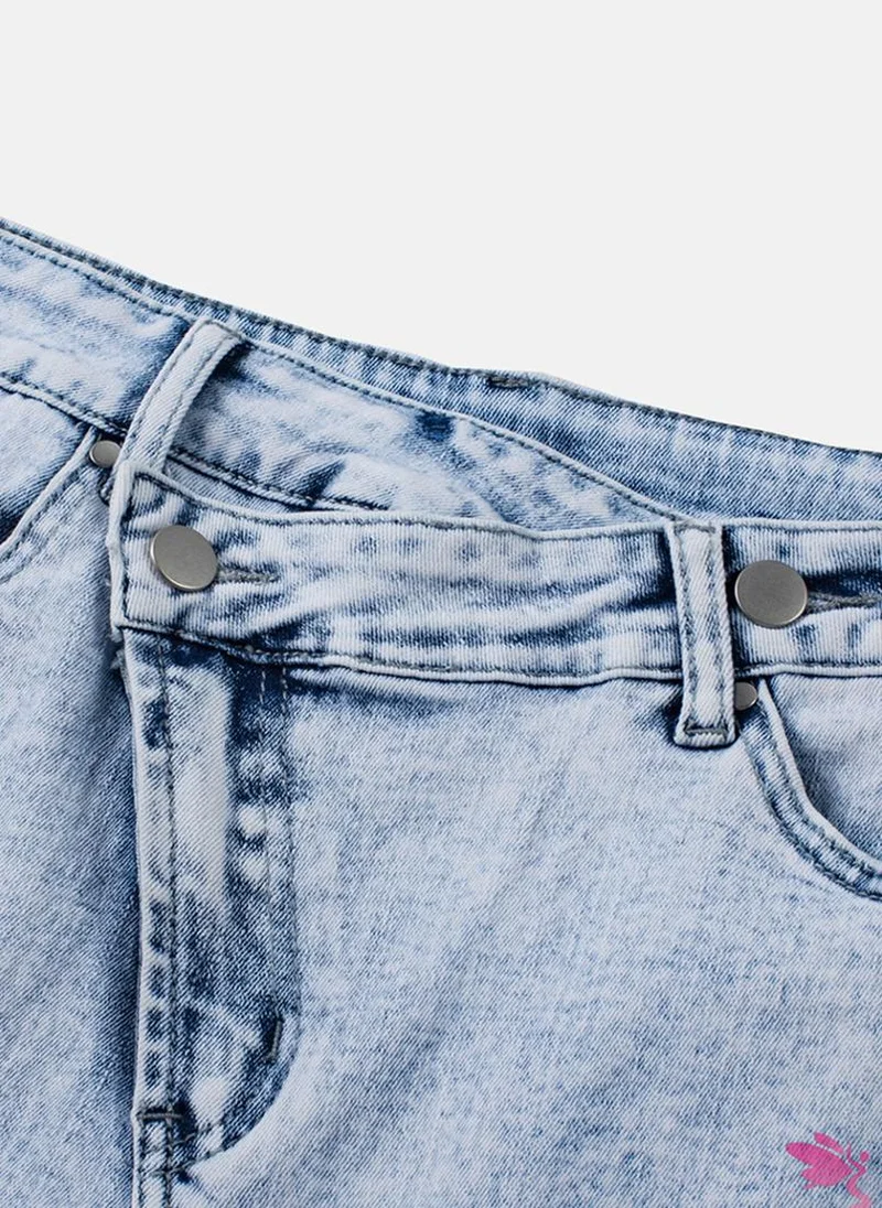 يونيكي Blue Rugged Casual Shorts