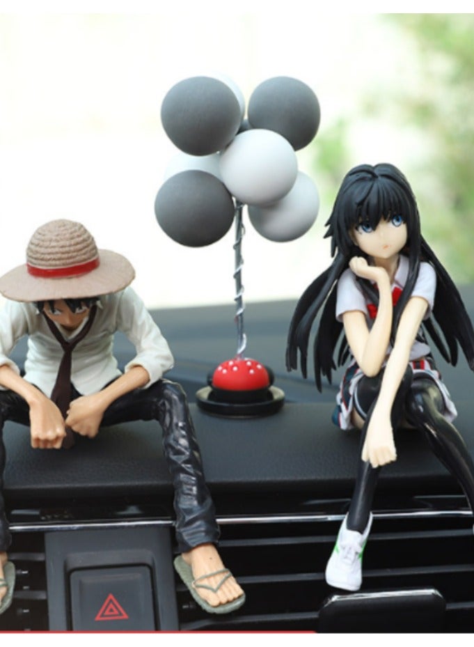 EBMINI Luffy Handmade Creative Car Doll 