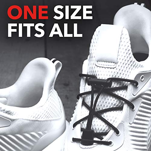 KIWI Sneaker No-Tie Shoe Laces, Black, One Size Fits All, 1 Pair - Image 5