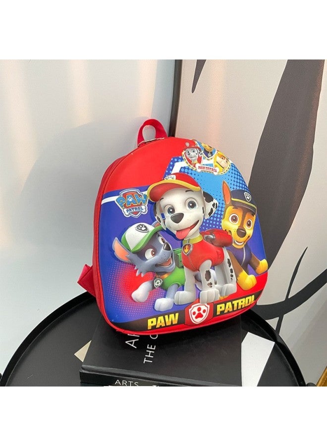 3D Children's Hard Shell Backpack Kindergarten Student Schoolbag Cartoon Cute Boy Female Baby Backpack-Color:W - Image 1