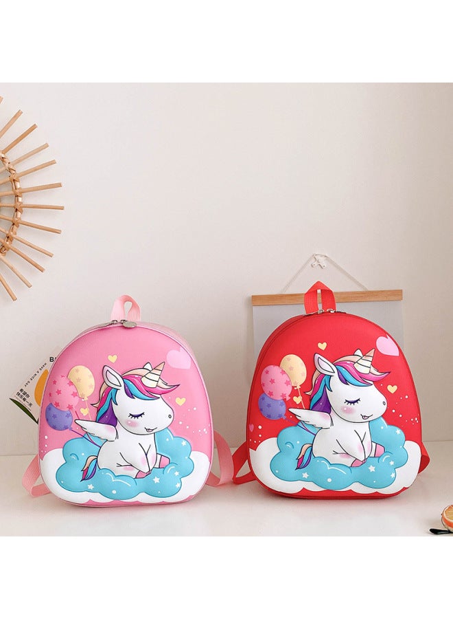 3D Children's Hard Shell Backpack Kindergarten Student Schoolbag Cartoon Cute Boy Female Baby Backpack-Color:W - Image 5