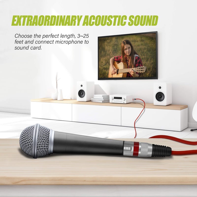 GearIT كابل ميكروفون XLR من GearIT إلى XLR (50 قدم، 6 عبوات) كابل ميكروفون XLR ذكر إلى أنثى 3 دبابيس متوازن ومحمى للاستخدام مع خلطات الميكروفون، استوديو التسجيل، البودكاست - متعدد الألوان، 50 قدم، 6 عبوات - Image 2