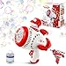 Super Wings Bubble Gun Blaster with Bubble Refill Solution for Kids Bubble Machine with Jett Figure for Toddlers Bubble Blaster for Wedding Birthday Party Bubble Maker for Summer Outdoor Backyard - Image 2