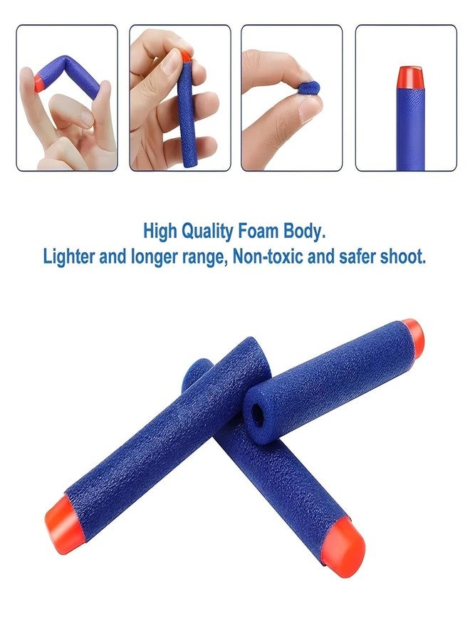 HOUSE HATCH Foam Toy Bullets for Nerf N-Strike Elite Guns, Soft Plastic Dart Refill Pack, Compatible with Nerf Blasters (Blue, Pack of 20) - Image 3