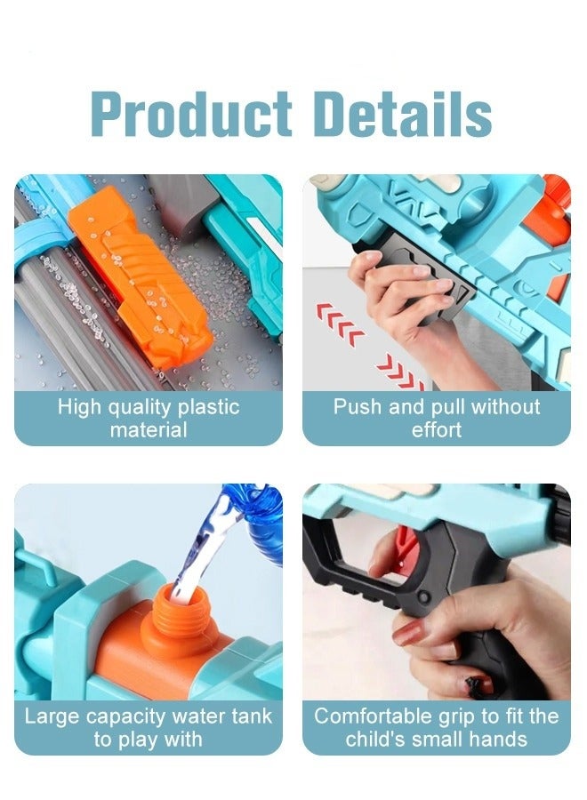 MIXDE Pull-out Large Capacity Water Pistols Squirt Guns Toy with Long Range Pool Toys Water Toys for Swimming Pool Beach Sand Outdoor Summer Water Gun Gifts for Boys Girls - Image 3