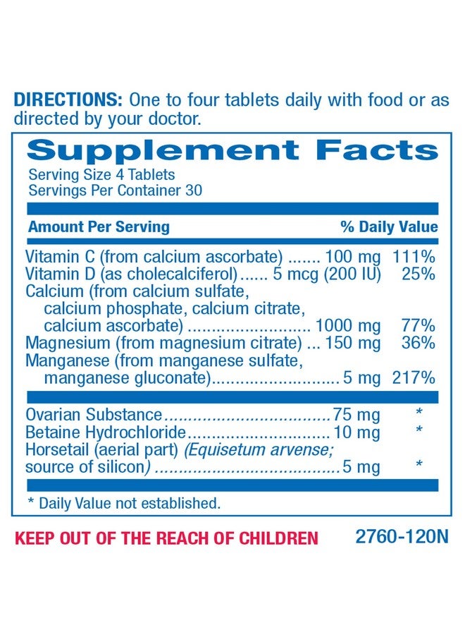 Anabolic Laboratories Osteo-Plex Bone Health Supplement for Women - Clinical Formula Bone Strength Supplement with Magnesium Calcium Vitamin D3 & Trace Minerals Complex - Easy to Swallow Gentle Tablets - 120 Count - Image 2