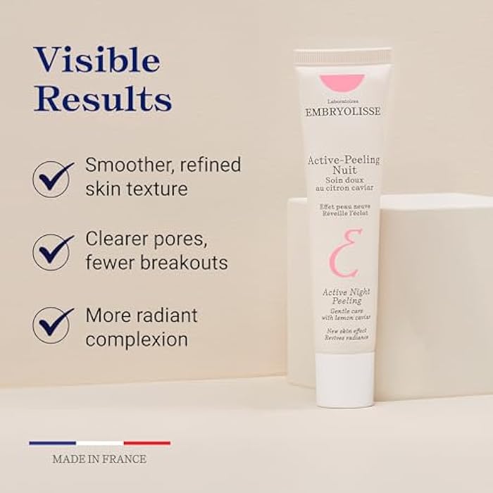 Embryolisse Active Night Peeling Treatment. Ultra Gentle Night Exfoliating Cream with Shea Butter for Radiant Skin. Leaves the Face Softer, Rejuvenated & More Radiant. 1.35 Fl Oz - Image 3