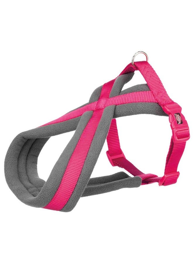 تريكسي حزام تجوال ممتاز للكلاب | مصنوع من حشوة من الصوف، وقابل للتعديل، وخفيف الوزن | حلقة D قوية تحافظ على الحزام والمقود في مكانهما - XS-S 30-55 سم/15 مم فوشيا