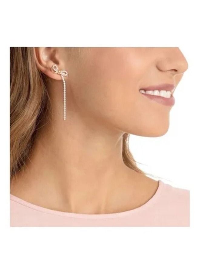 Chomel - Lifelong Bow Dangle Earrings - Image 1
