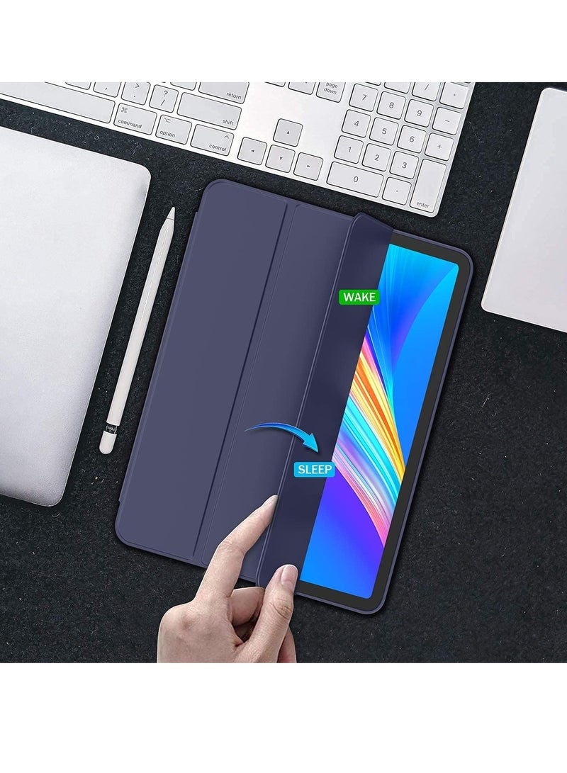 DUSALA Flip Case for New iPad Pro 11-inch 2021 (3rd Gen) / 2020 (2nd Gen) /, Ultra Slim Smart Magnetic Back Cover for iPad Pro 11 2021/2020, Auto Wake/Sleep-With Pencil Holder - Image 4