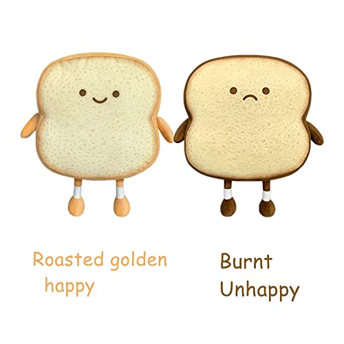 NatureMan Toast Bread Pillow,Funny Bread Shape Plush Toy Pillow, Small Cute Stuffed Plush Toast Sofa Pillow,Children's Adult Home Bedroom Decoration (Golden) - Image 5