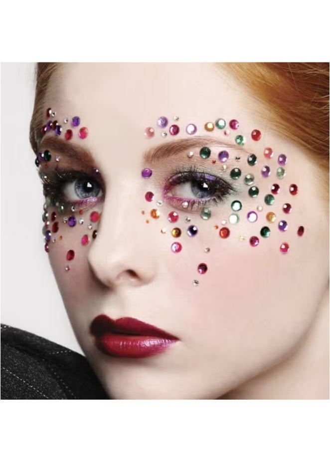 2pcs ملصقات كريستال حجر الراين 15 لونًا للأطفال DIY تزيين مجوهرات ذاتية اللصق ملصق ملون ماسي - Image 5