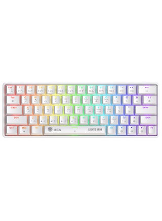 LIGHTS MINI RGB Mechanical Gaming Keyboard With 63 KEYS - Wireless & Wired (White) - pzsku/Z53CB2670E9C93B6125D9Z/45/_/1733233459/bc6b3a2b-25d1-4957-b88c-219497d7b114