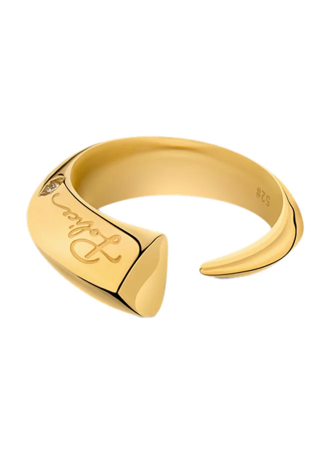 بوليس Police Talon Crystal Ring for Women - PEJLF2213111, Gold, White