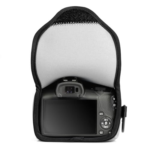 MegaGear Mega Gear Neoprene Camera Case for Canon EOS R100 (18-45mm)- Stylish and Protective Digital Photography Bag - Gray - Image 4