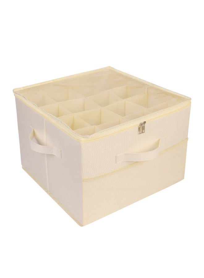 Foldable Shoe Storage Box for 16 Pairs – Space-Saving Shoe Organizer with Transparent Zipper Cover, Adjustable Dividers & Carry Handles – Closet Shoe Rack for Wardrobe, Bedroom, and Entryway - Image 2