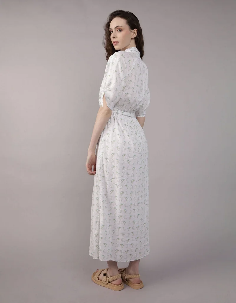 امريكان ايجل فستان بقصّة قميص ميدي بأكمام قصيرة