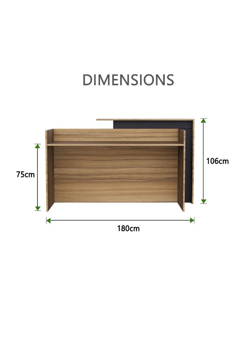 Mahmayi Zelda 26R001 Modern Reception Desk - Coco Bolo