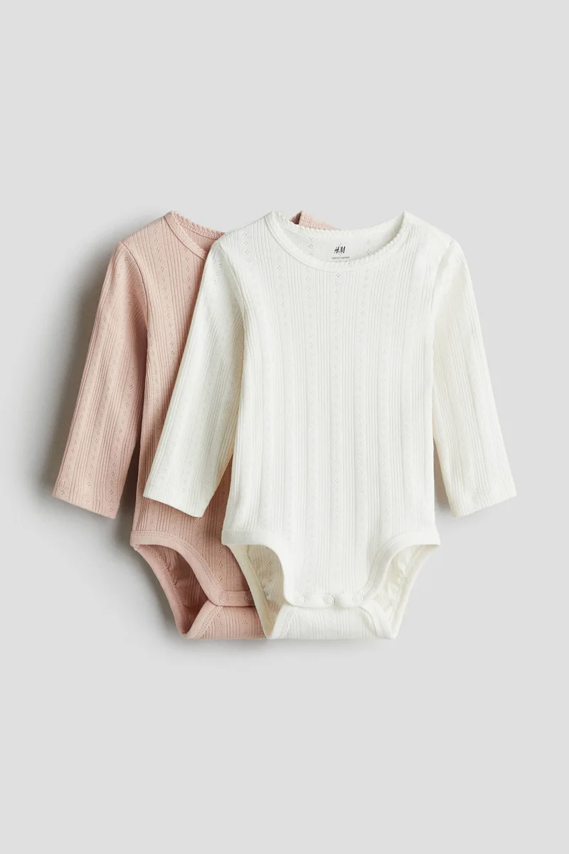 اتش اند ام بودي سوت بأكمام طويلة - عبوة من قطعتين