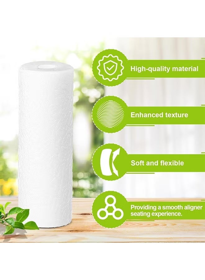 10 Pieces Aligner Chewies for Aligner Chompers Aligner Trays Seater Chewies Aligner Seater Chewies for Invisalign Aligners Mint Scent Free Carry Case for Travel and Storage White - Image 3