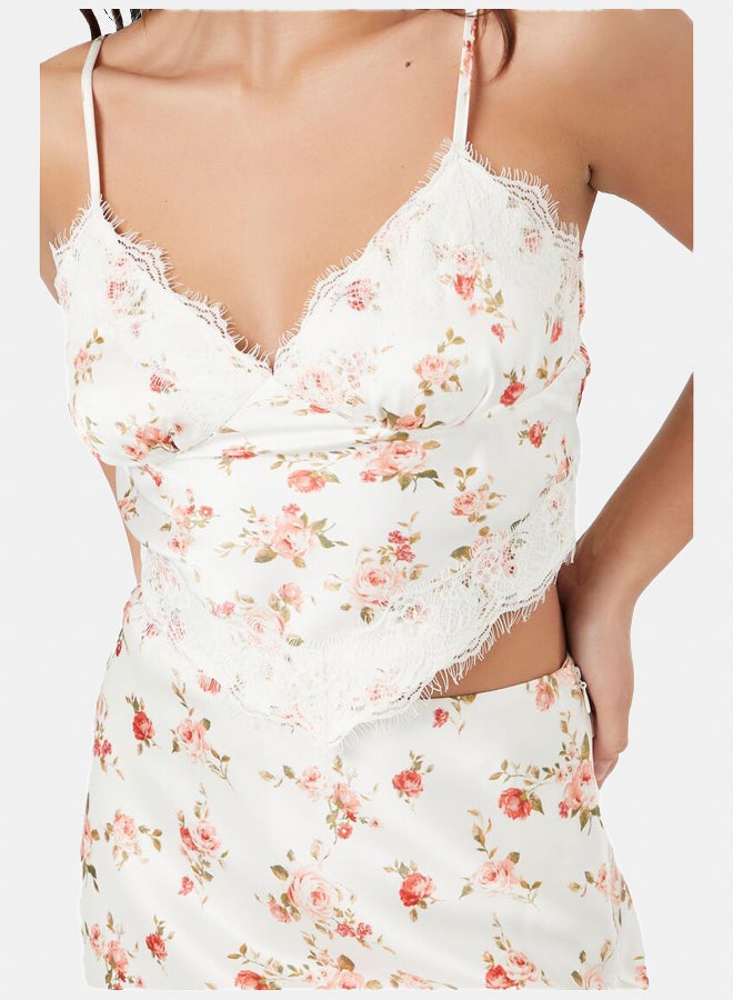 FOREVER 21 Floral Print Cropped Cami - Image 4