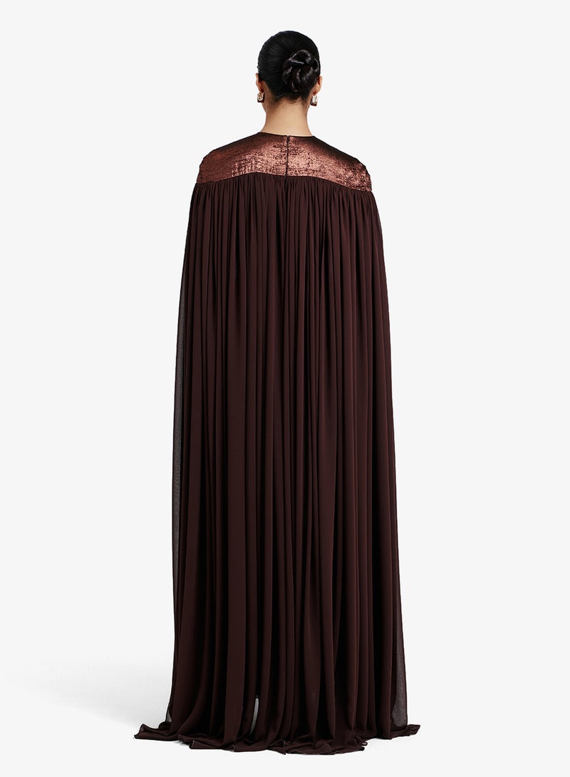 CHASE Elegance Draped Maxi Dress - Image 2