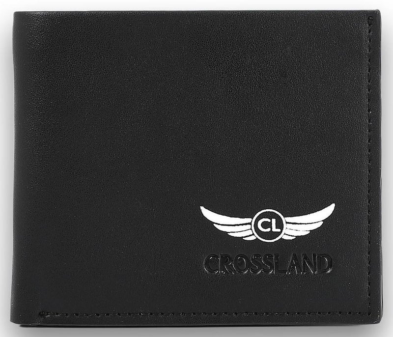CROSSLAND Genuine Leather Slim Bifold Wallet for Men, 6 ID Slots, RFID Blocking Technology - Image 1