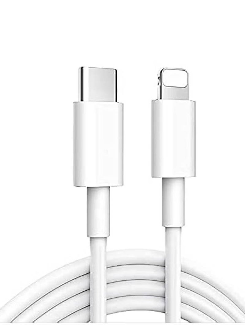 Generic - USB C to Cable Compatible with iPhone 13 Pro Max/12/11 Pro/X/XS/XR/8 Plus/AirPods Pro, White - Image 1