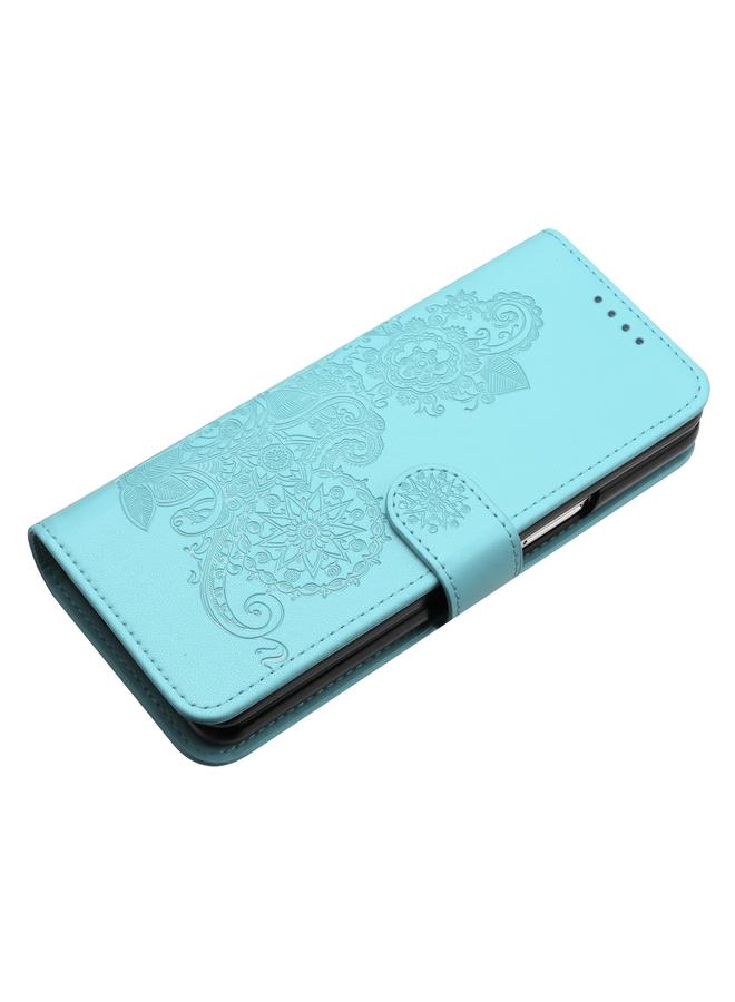 S-TOP Case For Samsung Galaxy Z Fold4 5G Datura Flower Embossed Flip Leather Phone Case - Image 4