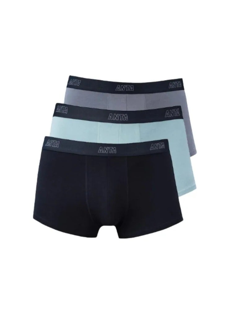 ANTA Men’s Cotton Boxer Briefs (3-Pack) – Comfort &
