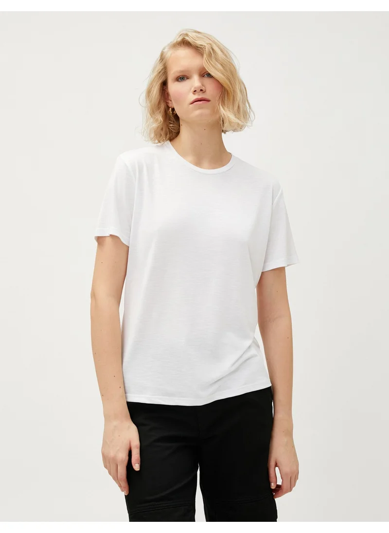 كوتون Basic Modal T-Shirt Short Sleeve