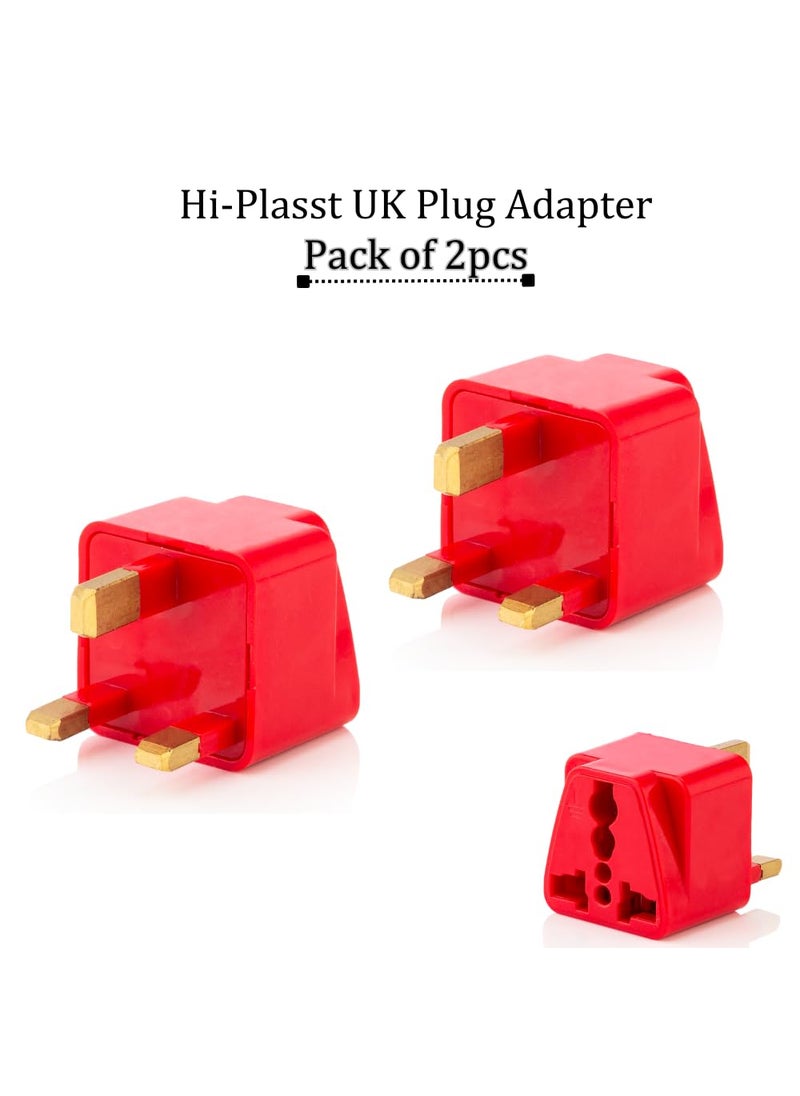HI PLASST PINS N PLUGS HiPLASST Type G Plug Adapter UK Adapter for Indian Pins London Power Plug Converter for England Dubai Hong KongSingapore Ireland Wales Scotland Adaptor for Charging Laptop Camera Phone  - Image 5