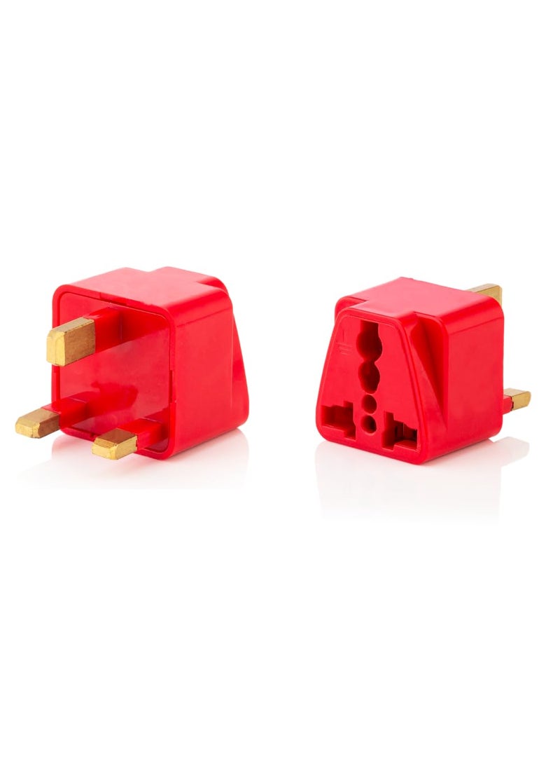 HI PLASST PINS N PLUGS HiPLASST Type G Plug Adapter UK Adapter for Indian Pins London Power Plug Converter for England Dubai Hong KongSingapore Ireland Wales Scotland Adaptor for Charging Laptop Camera Phone  - Image 1