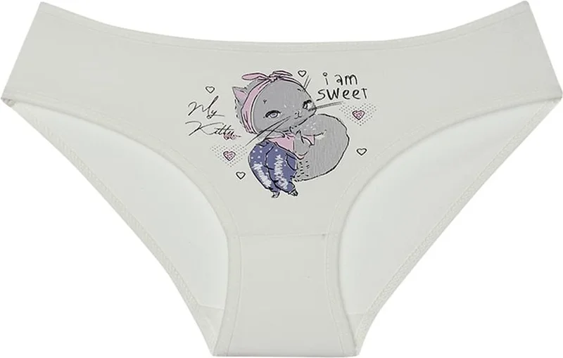 دونيلا 10 Pcs. Colorful Kitty Printed Girl's Panties - 415078