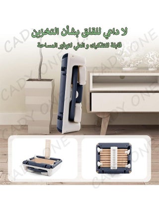 7 in 1 Baby and Toddler Dining Chair Adjustable Convertible Eating Chair with Detachable Double Tray, Five-Point Strap and Footrest, Blue CY-74136 - view 5