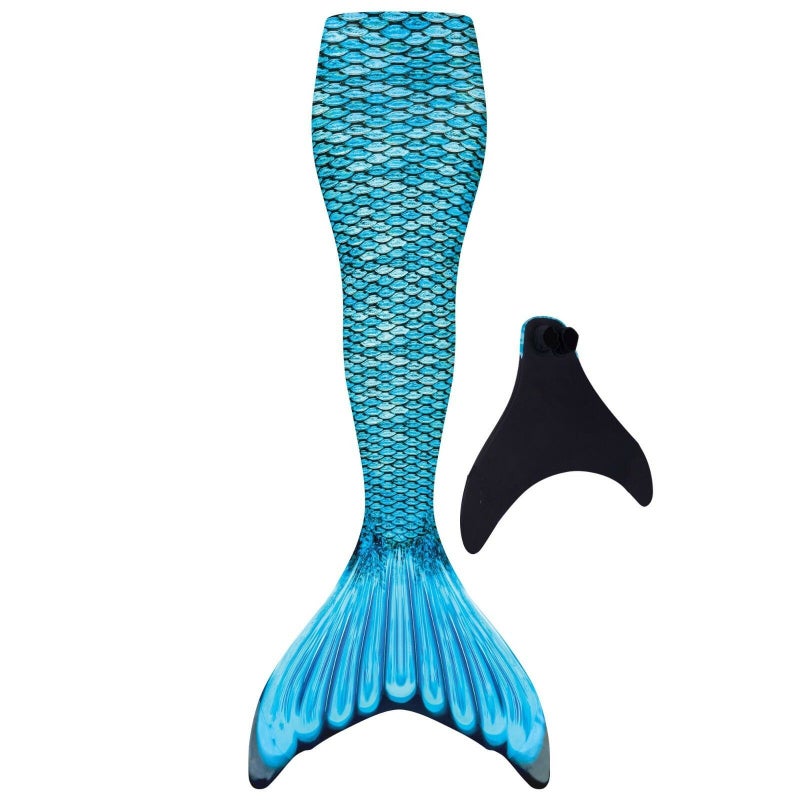 general Kids and Adult Mermaid Tail Swimming Costume Polyester Print Design - Image 1